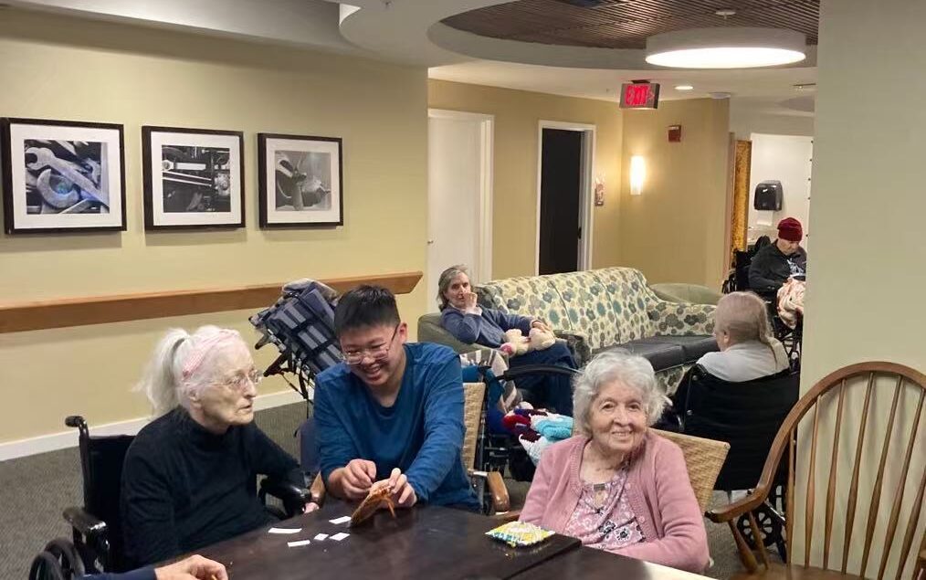 Volunteering at nursing house